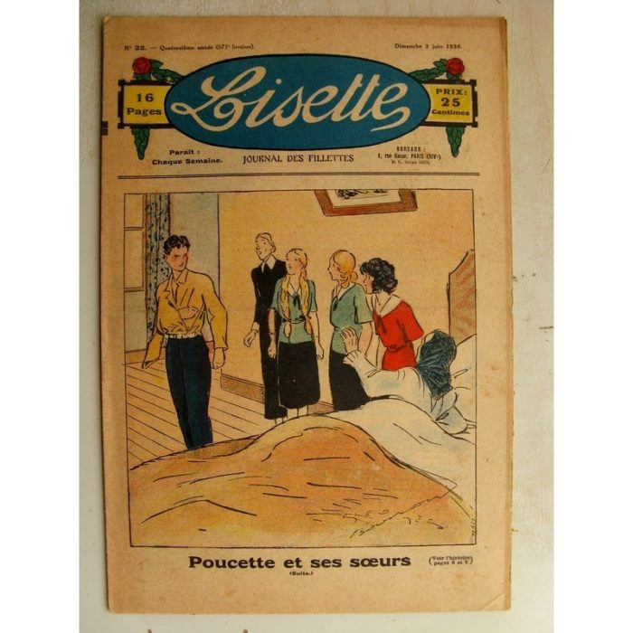 LISETTE n°22 (3 juin 1934) Poucette et ses soeurs (Georges Bourdin) Trois petites fées (Le Rallic)