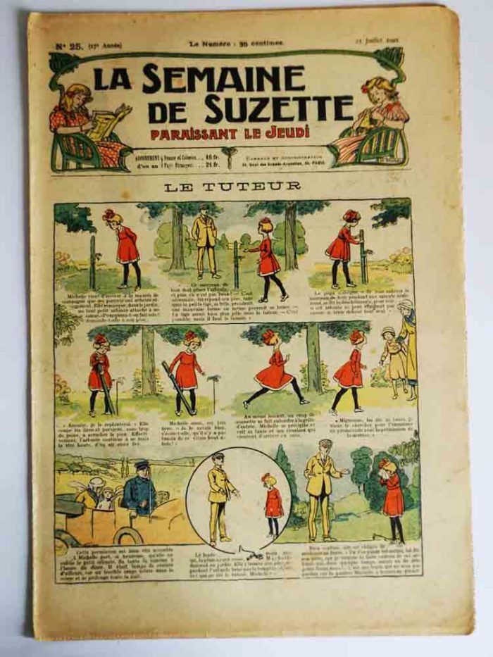 La Semaine de Suzette 17e année n°25 (1921) Le tuteur - Bleuette (Mitaines)